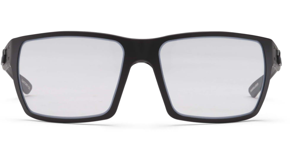 Gatorz Marauder Glasses, MILSPEC Ballistic Z87.1 Clear Lens w/Anti-Fog, Black Cerakote, One Size, GZ-12-402