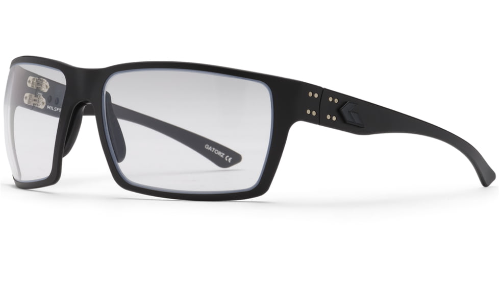 Gatorz Marauder Glasses, MILSPEC Ballistic Z87.1 Photochromic Lens w/Anti-Fog, Black Cerakote, One Size, GZ-12-404