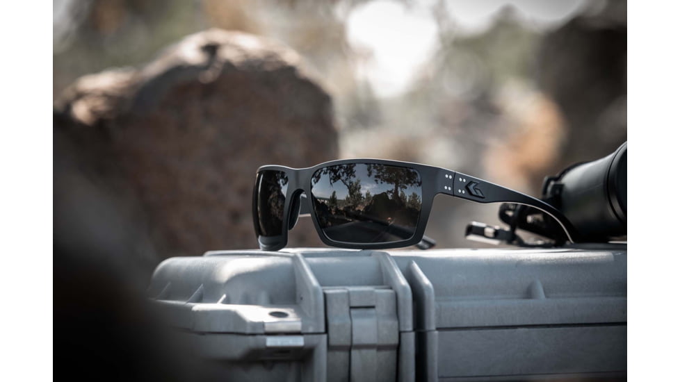 Gatorz Marauder Glasses, MILSPEC Ballistic Z87.1 Smoke Lens w/Anti-Fog, Black Cerakote, One Size, GZ-12-401