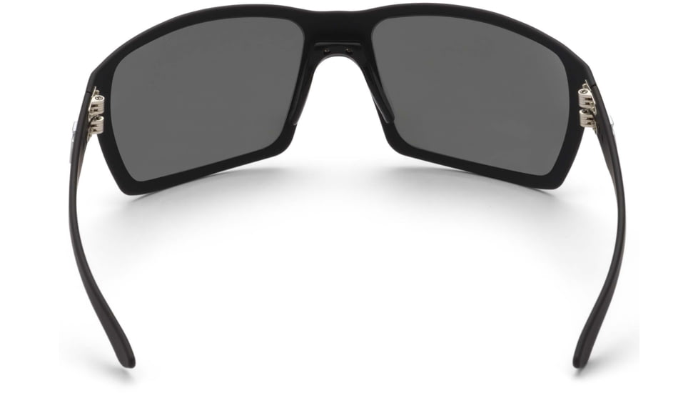 Gatorz Marauder Glasses, Smoke Polarized Lens w/Blue Mirror, Black, One Size, GZ-12-421