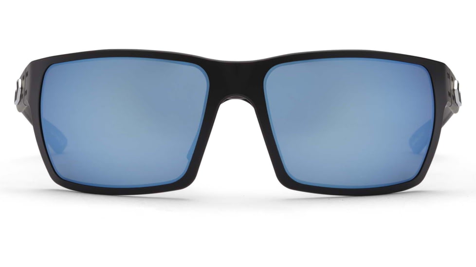 Gatorz Marauder Glasses, Smoke Polarized Lens w/Blue Mirror, Black, One Size, GZ-12-421
