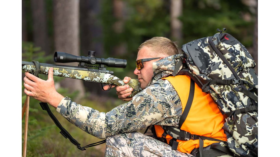 Gatorz Marauder Glasses, Smoke Polarized Lens w/Sunburst Mirror, Black Cerakote, One Size, GZ-12-413