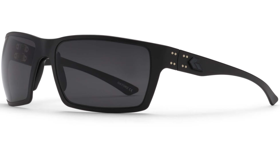 Gatorz Marauder Sunglasses, Black, Digitally Optimized Polar w/ Black Logo, Cerakote Finish, GZ-12-409