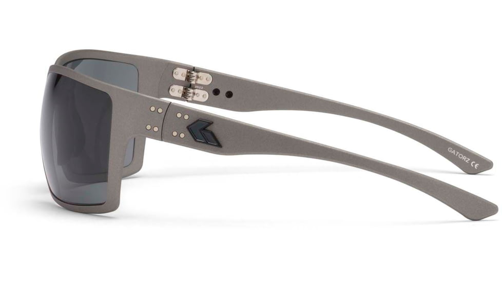 Gatorz Marauder Sunglasses, Gunmetal Cerakote, Smoke Polar w/ Black Logo, Gunmetal, GZ-12-111