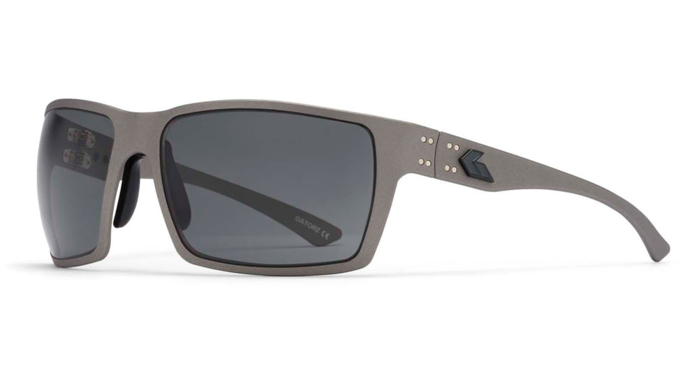 Gatorz Marauder Sunglasses, Gunmetal Cerakote, Smoke Polar w/ Black Logo, Gunmetal, GZ-12-111