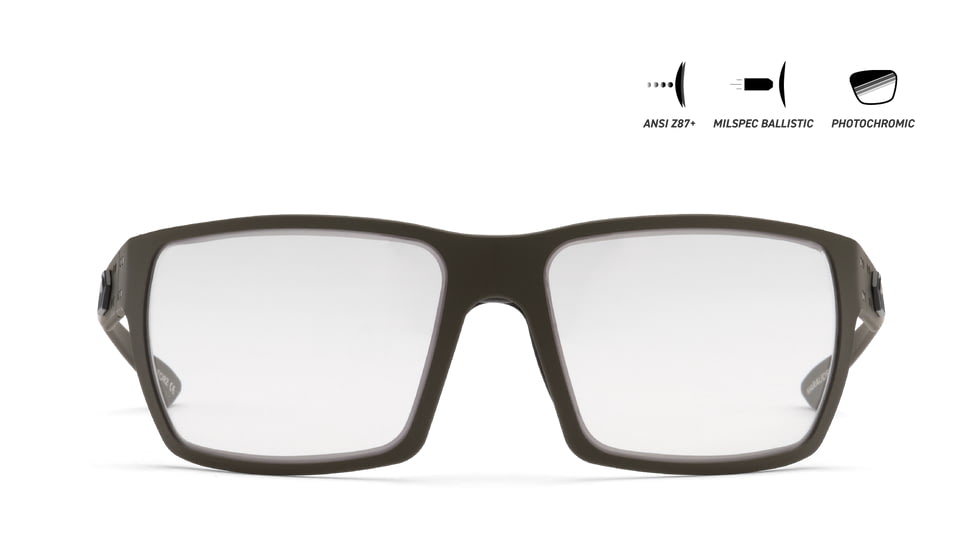 Gatorz Marauder Sunglasses, OD Green Cerakote, MILSPEC Ballistic Photochromic w/ Anti-Fog, w/ Black Logo, OD Green, GZ-12-205