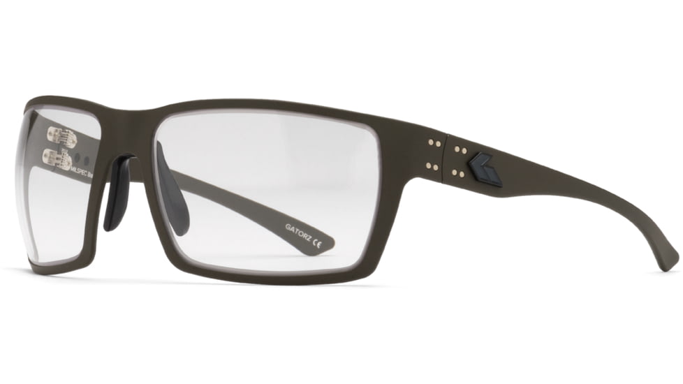 Gatorz Marauder Sunglasses, OD Green Cerakote, MILSPEC Ballistic Photochromic w/ Anti-Fog, w/ Black Logo, OD Green, GZ-12-205