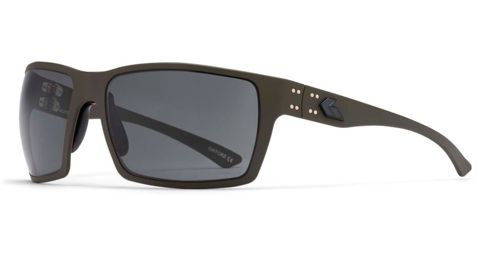 Gatorz Marauder Sunglasses, OD Green Cerakote, MILSPEC Ballistic Smoke w/ Anti-Fog, w/ Black Logo, OD Green, GZ-12-202