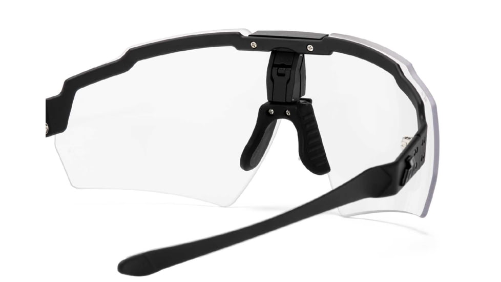 Gatorz Milspec Ballistic Z87.1 Sunglasses, Black Cerakote Frame, Clear Lens, Blackout Logo, One Size, GZ-10-402