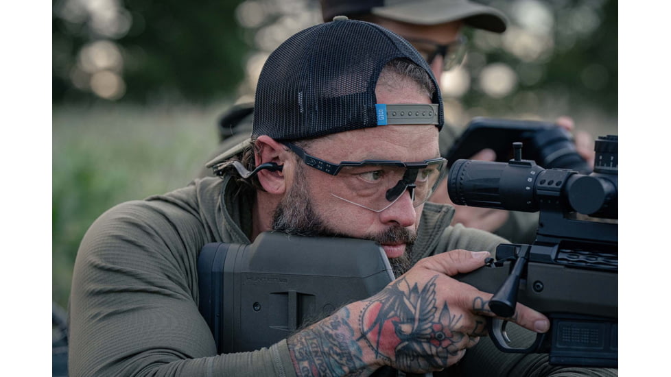 Gatorz Milspec Ballistic Z87.1 Sunglasses, Black Cerakote Frame, Photochromic Lens , Blackout Logo, One Size, GZ-10-404