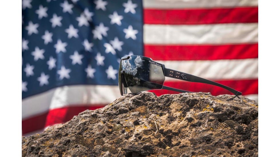 Gatorz Milspec Ballistic Z87.1 Sunglasses, Black Cerakote Frame, Smoke - Clear Array Lens, Blackout Logo, One Size, GZ-10-493