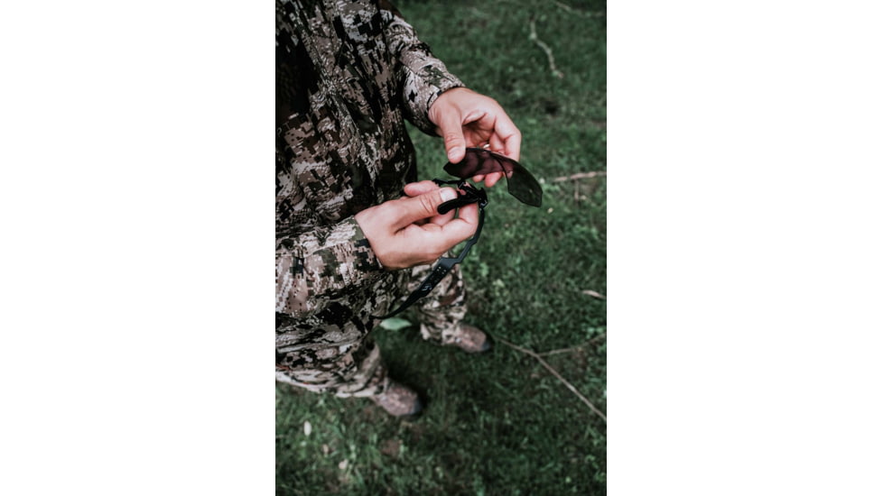 Gatorz Milspec Ballistic Z87.1 Sunglasses, Black Cerakote Frame, Smoke - Clear Array Lens, Blackout Logo, One Size, GZ-10-493