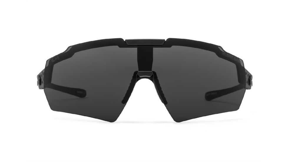 Gatorz Milspec Ballistic Z87.1 Sunglasses, Black Cerakote Frame, Smoke Lens, Blackout Logo, One Size, GZ-10-401