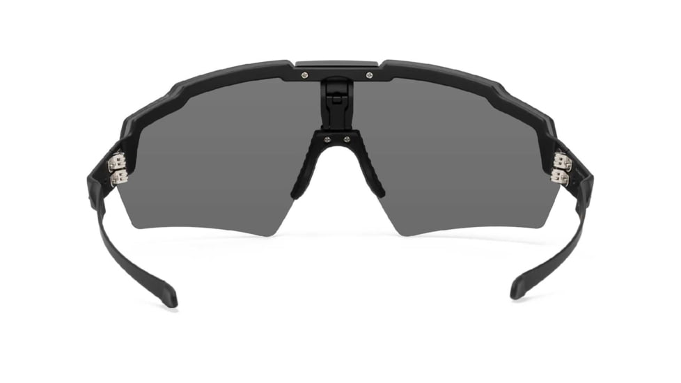 Gatorz Milspec Ballistic Z87.1 Sunglasses, Black Cerakote Frame, Smoke Lens, Blackout Logo, One Size, GZ-10-401