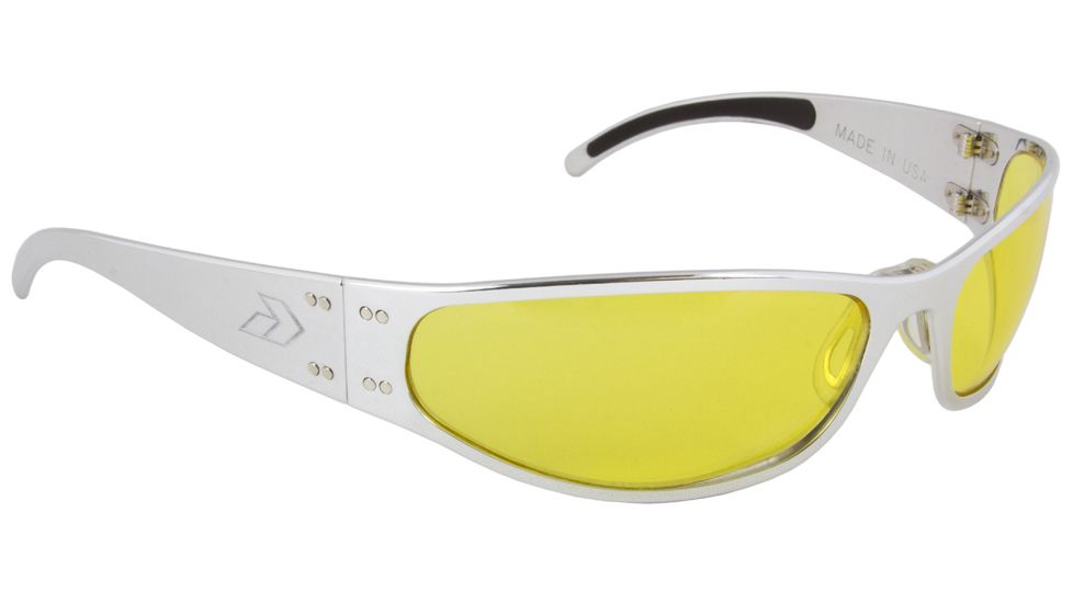 Gatorz Radiator Sunglasses, Polished Frame, Yellow Lens RADPOL04