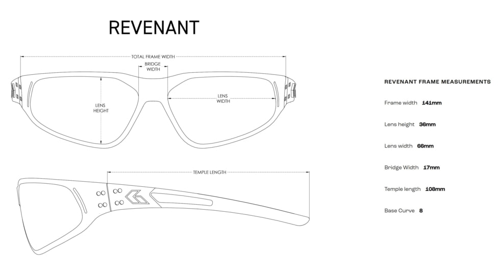 Gatorz Revenant Sunglasses Black w/Silver Logo Frame, Smoke Lens, Black, Medium, 841235128233
