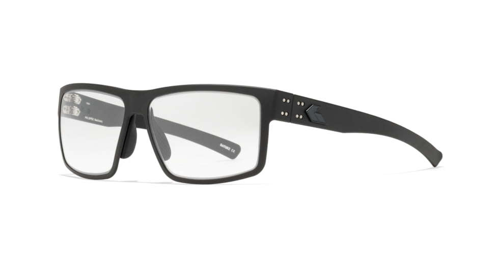 Gatorz Rig Sunglasses, Black Frame with Black Logo, MilSpec Ballistic, Anti-Fog Photochromic Clear Lenses, GZ-14-005