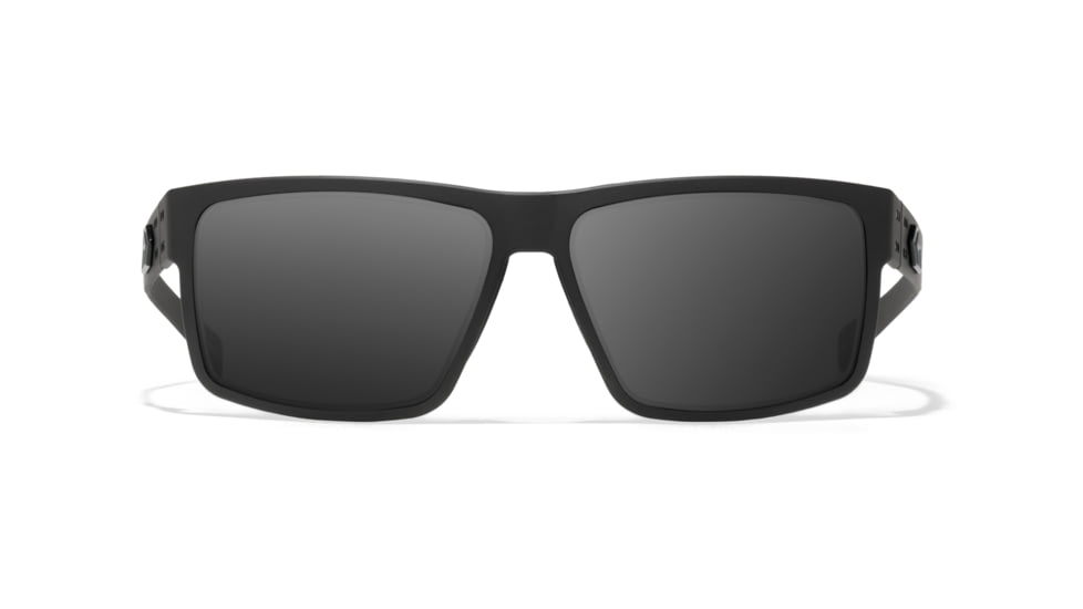Gatorz Rig Sunglasses, Black Frame with Black Logo, Smoke Lenses, GZ-14-001
