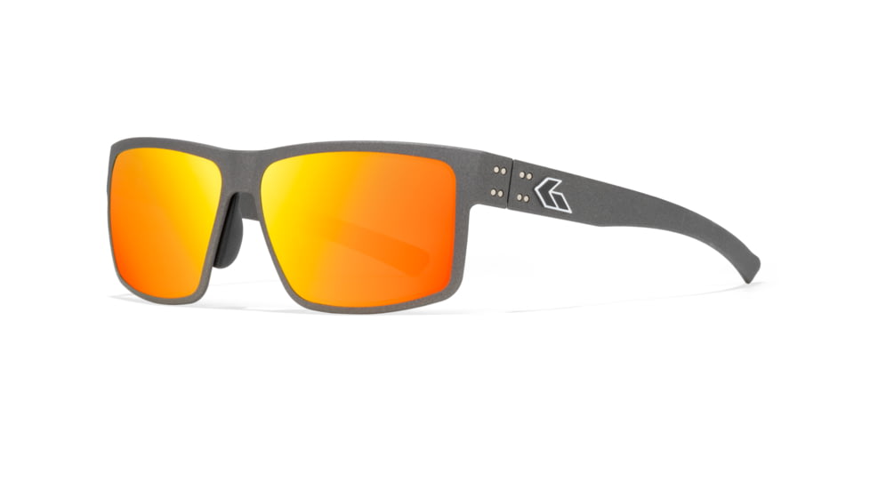 Gatorz Rig Sunglasses, Graphite Cerakote Frame with Silver Logo, Sunburst Lenses, GZ-14-178