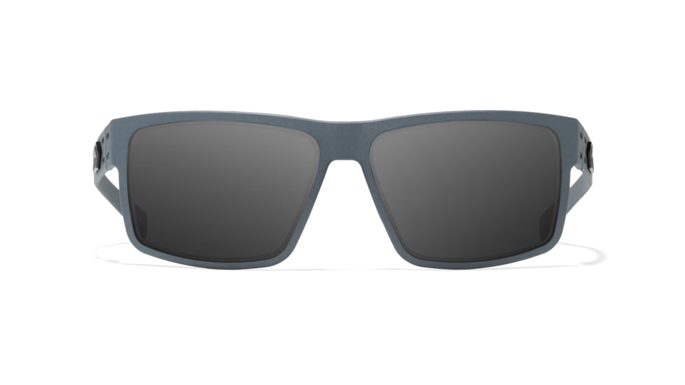 Gatorz Rig Sunglasses, Slate Frame with Black Logo, Smoke Lenses, GZ-14-100