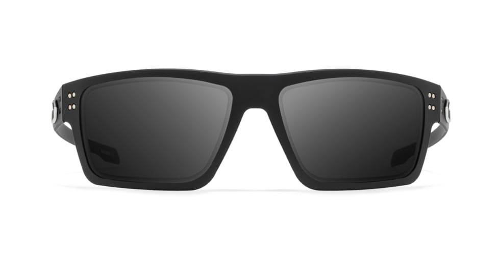 Gatorz Sentix Glasses, Black/Silver Logo/Smoke, Medium, GZ-18-430