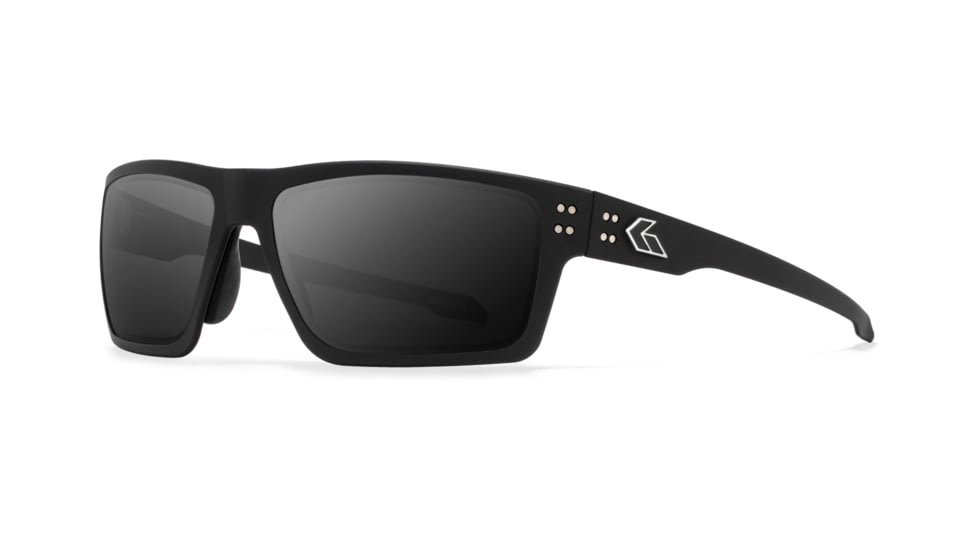 Gatorz Sentix Glasses, Black/Silver Logo/Smoke, Medium, GZ-18-430