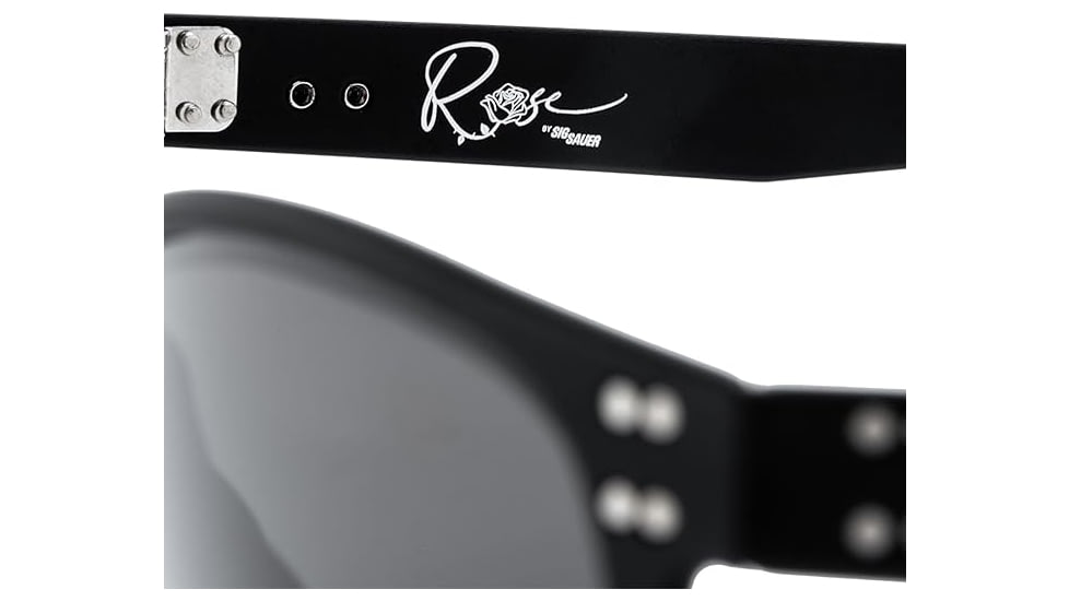 Gatorz Sig Sauer Rose by Sig Sauer Wraith, Rose Logo, Smoke Opz Polarized, Black, Medium, 841235129803