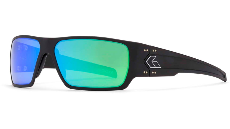 Gatorz Specter Sunglasses, Cerakote Black Frame, Brown Polarized w/Silver Mirror Lens, GZ-08-422