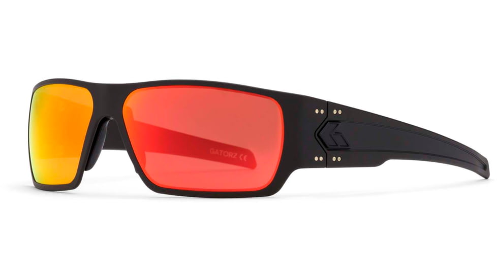 Gatorz Specter Sunglasses, Cerakote Blackout Frame, Smoke Polarized w/Sunburst Mirror Lens, GZ-08-413