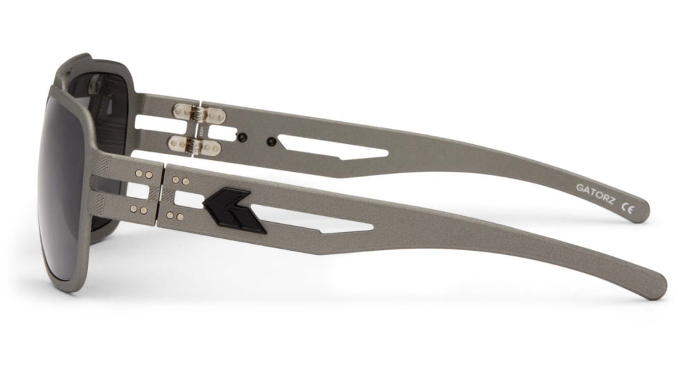 Gatorz Stark Sunglasses, Cerakote Gunmetal Frame, Smoke Polarized, GZ-06-111