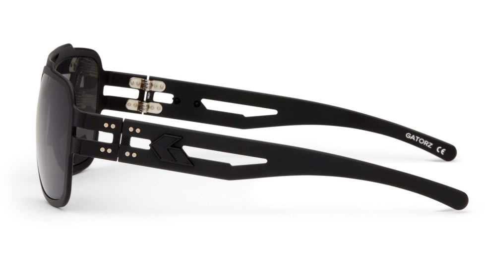 Gatorz Stark Sunglasses, Matte Blackout Frame, Smoke Polar Lens, GZ-06-011