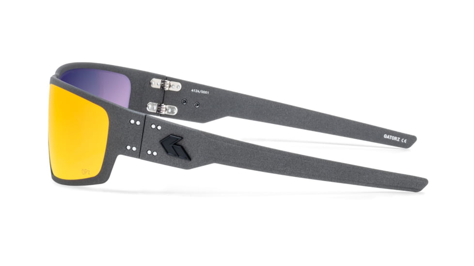 Gatorz Warhawk Sunglasses, Graphite, Matte Black Logo, Digitally Optimized Polarized Opz Sunburst, Graphite, One Size, 841235127342
