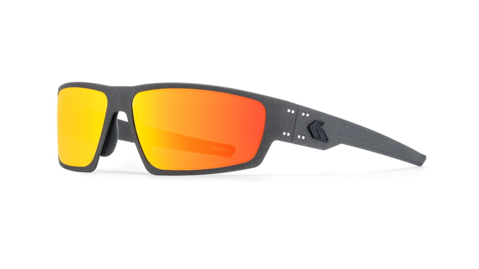 Gatorz Warhawk Sunglasses, Graphite, Matte Black Logo, Digitally Optimized Polarized Opz Sunburst, Graphite, One Size, 841235127342