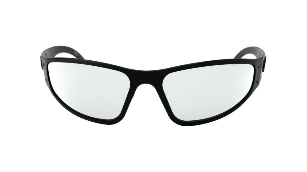Gatorz Wraptor Ansi Z87.1 Sunglasses, Black Frame, Clear Anti Fog Lens, WRAZBLK06A