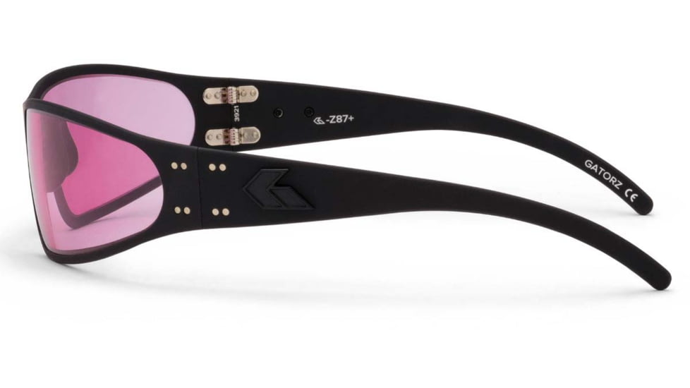Gatorz Wraptor Milspec Ballistic Z87.1 Sunglasses, Blackout Frame, Shooting Low Light w/ Anti-Fog Lens, GZ-02-029