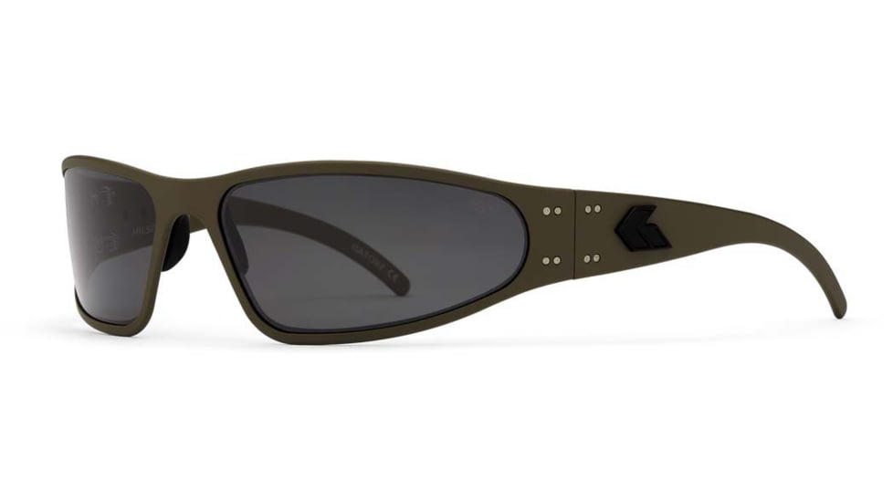 Gatorz Wraptor Milspec Ballistic Z87.1 Sunglasses, Cerakote OD Green Frame, Smoke w/Anti-Fog Lens, GZ-02-202