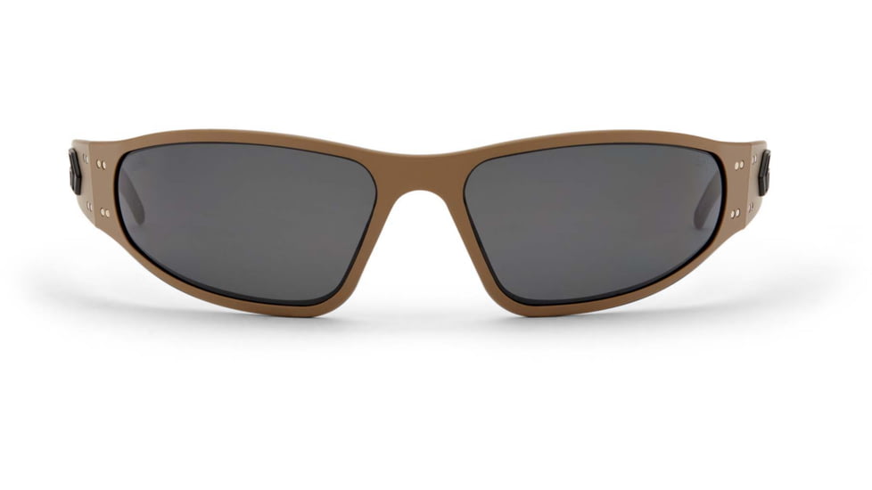 Gatorz Wraptor Milspec Ballistic Z87.1 Sunglasses,Cerakote Tan Frame, Smoke w/Anti-Fog Lens, GZ-02-302