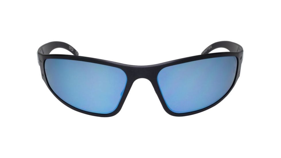 Gatorz Wraptor Sunglasses, Black Frame, Blue Chrome Lens WRABLK08C