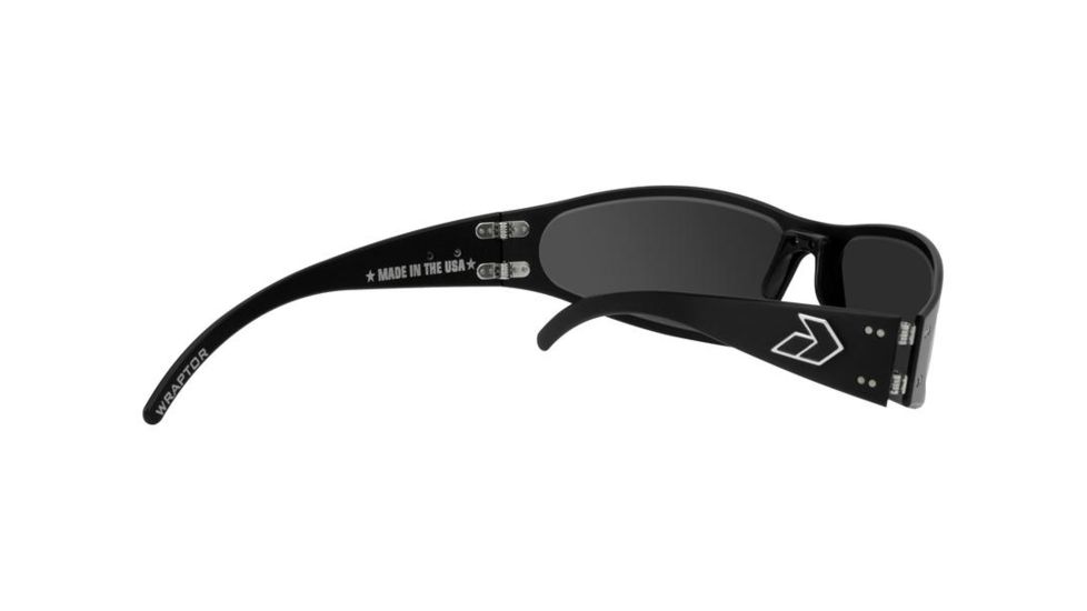 Gatorz Wraptor Sunglasses, Black Frame, Chrome Lens WRABLK02
