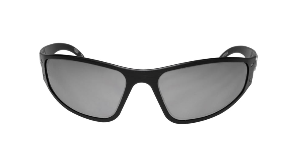 Gatorz Wraptor Sunglasses, Black Frame, Smoked Polarized W/ Chrome Lens, WRABLK01P-C