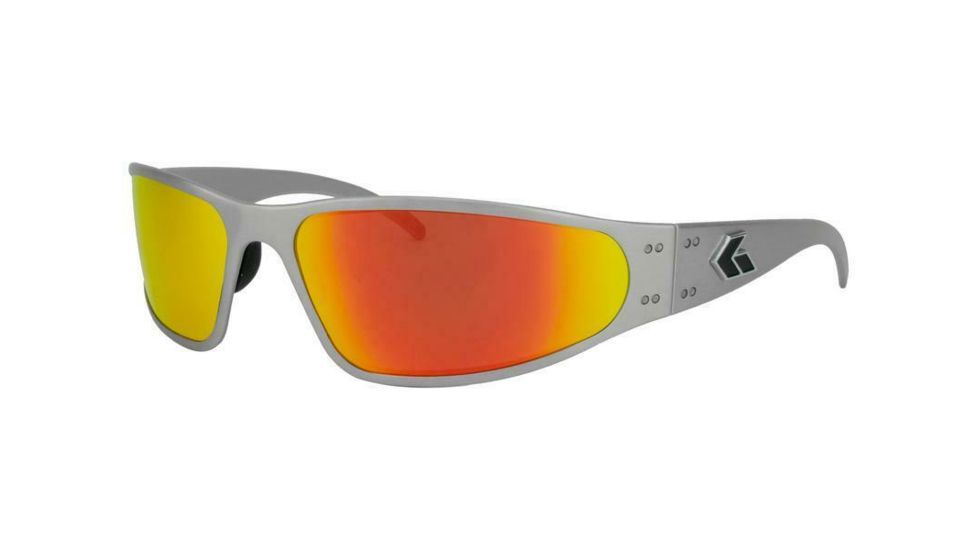 Gatorz Wraptor Sunglasses, Brushed Frame, Sunburst Lens, WRABRU13M