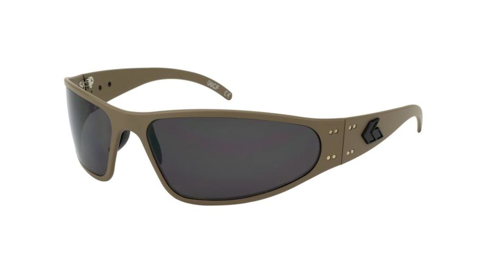 Gatorz Wraptor Sunglasses, Grey Lens, Cerakote Military Tan Frame WRACTN01