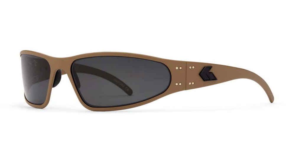 Gatorz Wraptor Sunglasses, Grey Polarized Lens, Cerakote Military Tan Frame, WRACTN01P