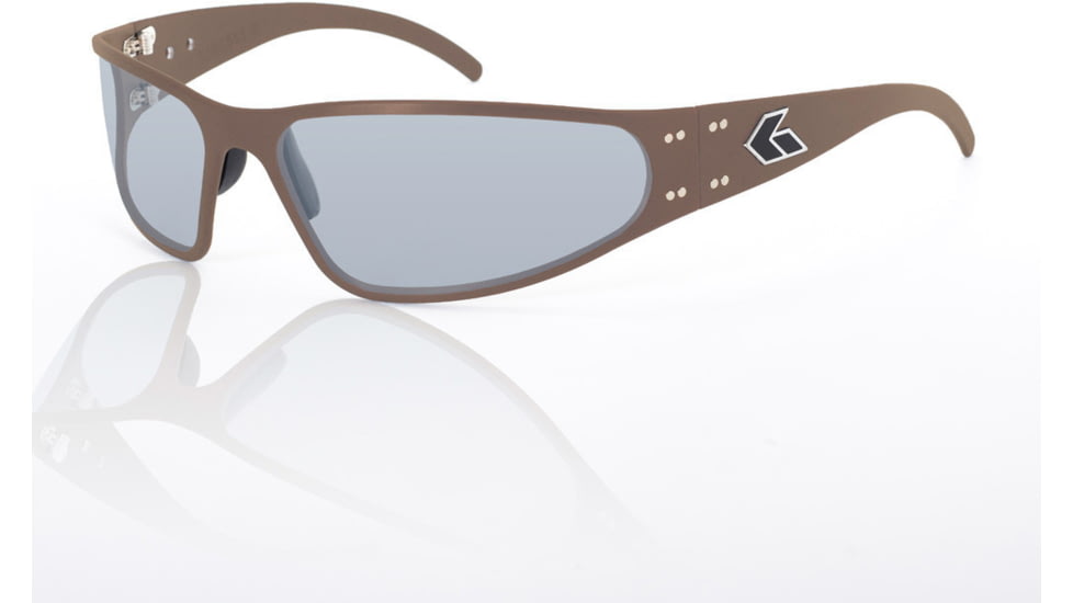 Gatorz Wraptor Sunglasses, Grey Polarized Lens, Cerakote Burnt Bronze Frame WRA01P