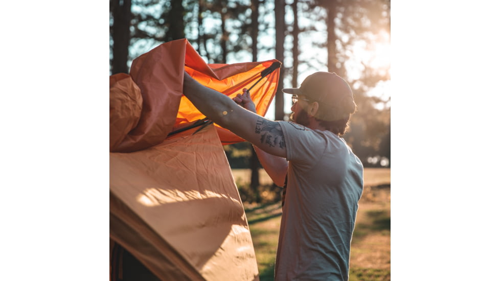Gazelle 8 Person T8 Hub Tent, Sunset Orange, 012642021350