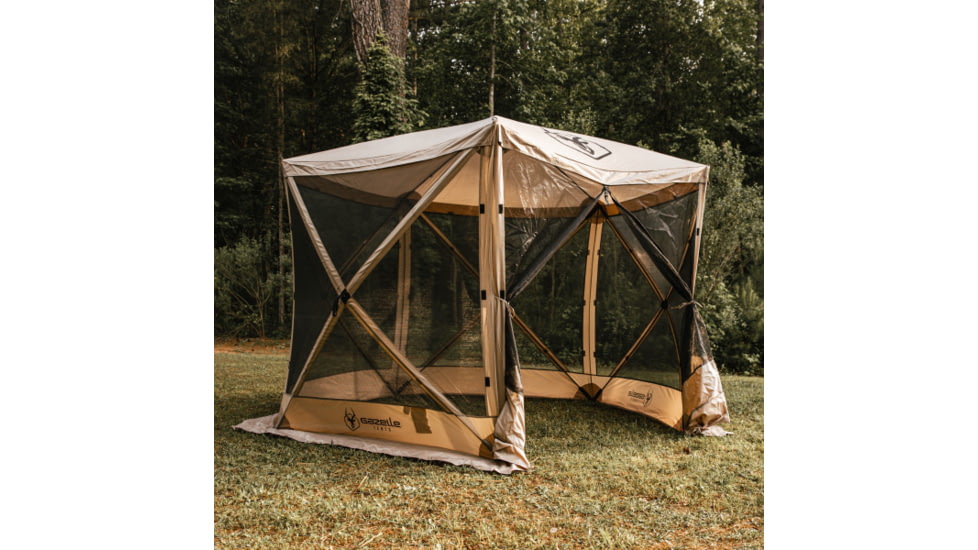 Gazelle G5 5-Sided Portable Gazebo, GG502DS, Desert Sand, 4-Person, GG502DS