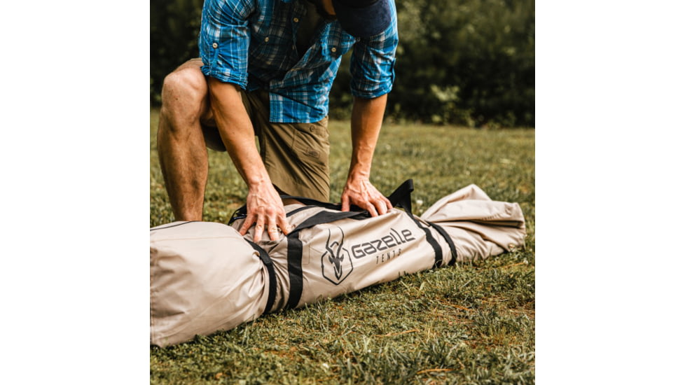 Gazelle G5 5-Sided Portable Gazebo, GG502DS, Desert Sand, 4-Person, GG502DS