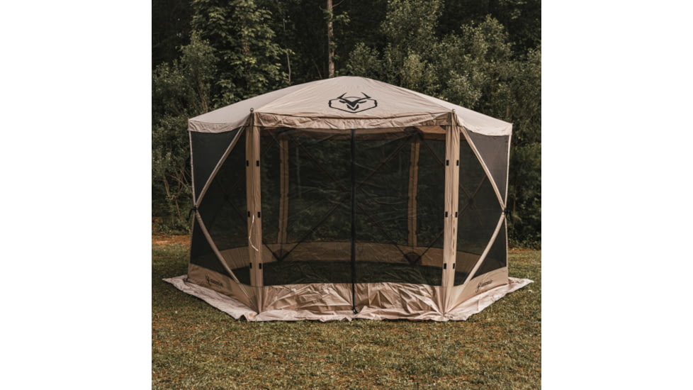 Gazelle G6 6-Sided Portable Gazebo, Desert Sand, 8-Person, GG602DS