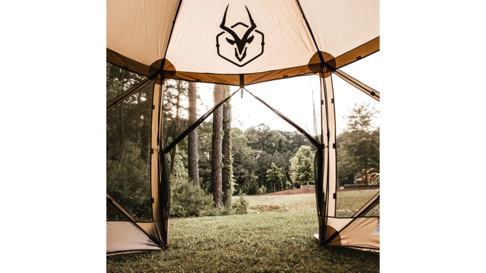 Gazelle G6 6-Sided Portable Gazebo, GG602DS, Desert Sand, 8-Person, GG602DS
