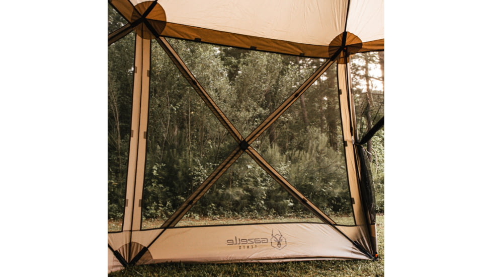Gazelle G6 6-Sided Portable Gazebo, GG602DS, Desert Sand, 8-Person, GG602DS